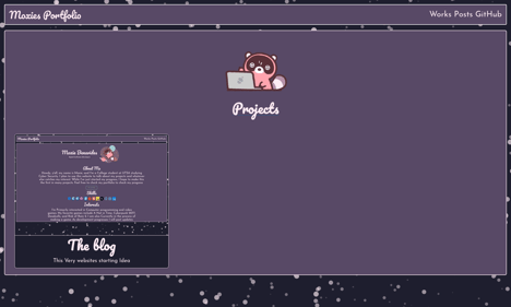The Projects page