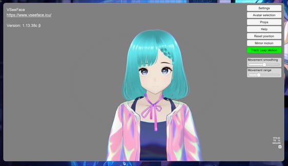 VSeeFace streaming UI